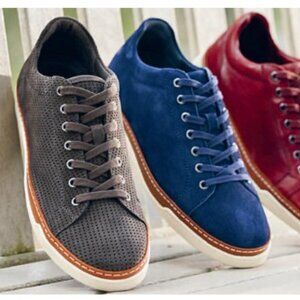 Allen Edmonds Mens Stretch Porter Derby Brown Suede Lace Sneaker Size 11D